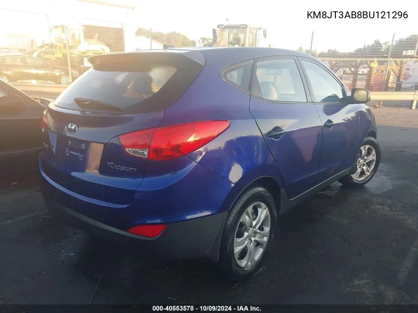 2011 Hyundai Tucson Gl VIN: KM8JT3AB8BU121296 Lot: 40553578