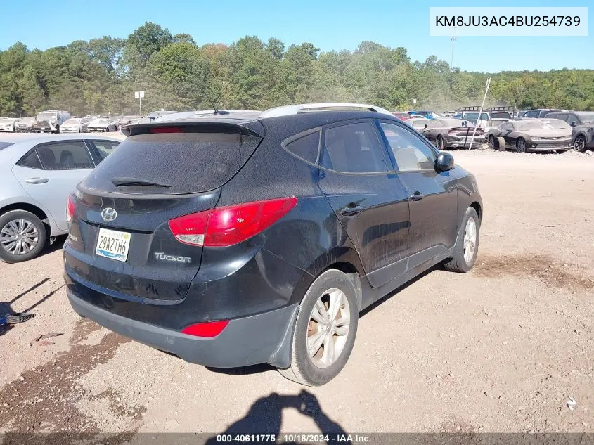 KM8JU3AC4BU254739 2011 Hyundai Tucson Gls