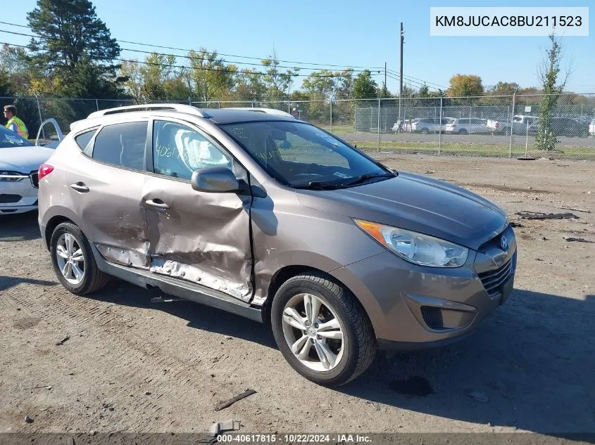 2011 Hyundai Tucson Gls VIN: KM8JUCAC8BU211523 Lot: 40617815