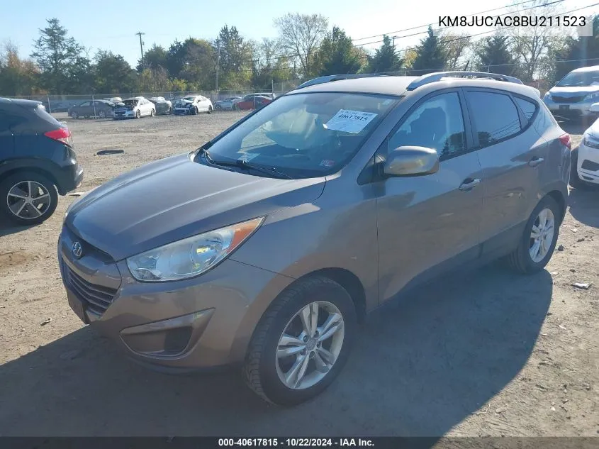 2011 Hyundai Tucson Gls VIN: KM8JUCAC8BU211523 Lot: 40617815