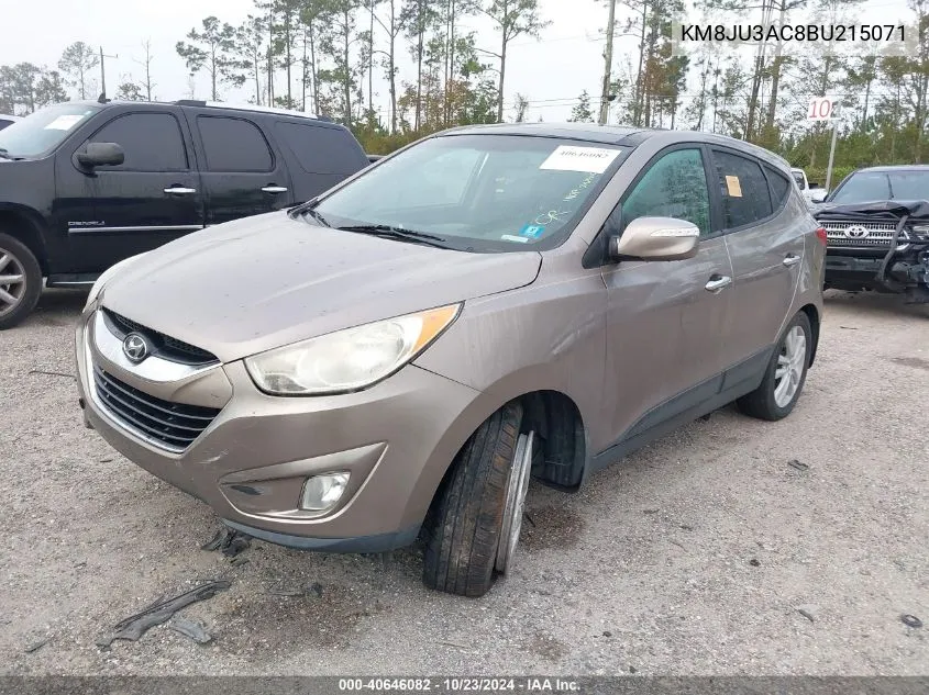 2011 Hyundai Tucson Limited VIN: KM8JU3AC8BU215071 Lot: 40646082