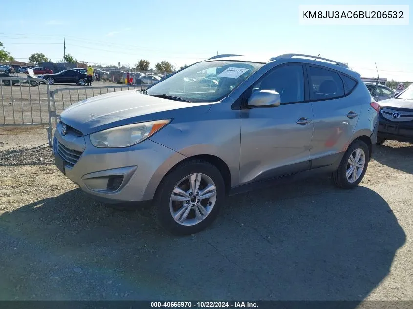 2011 Hyundai Tucson Gls VIN: KM8JU3AC6BU206532 Lot: 40665970