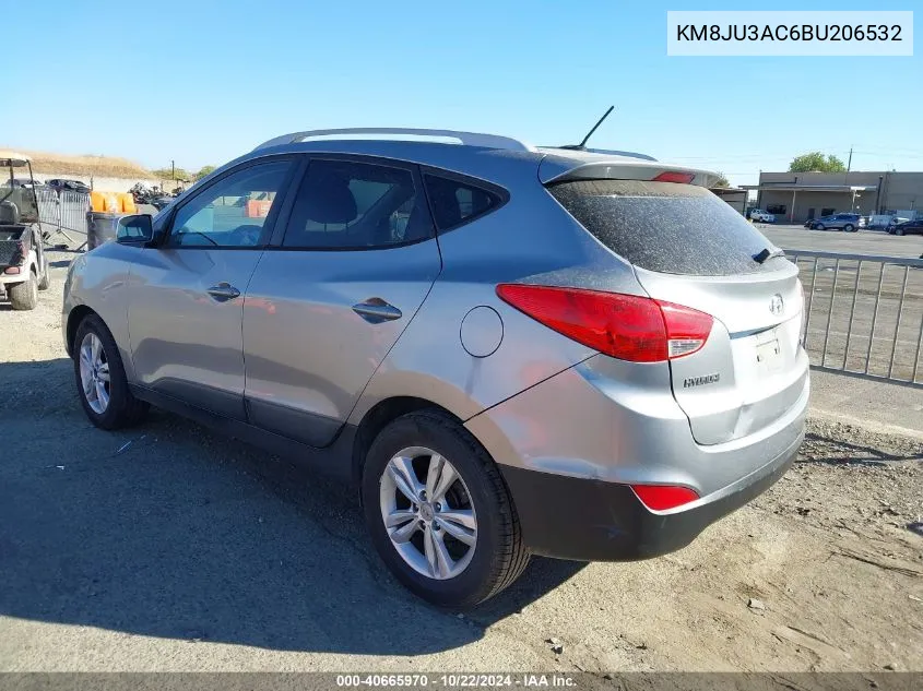 2011 Hyundai Tucson Gls VIN: KM8JU3AC6BU206532 Lot: 40665970