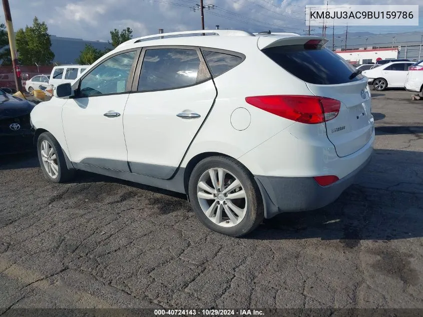 2011 Hyundai Tucson Limited VIN: KM8JU3AC9BU159786 Lot: 40724143