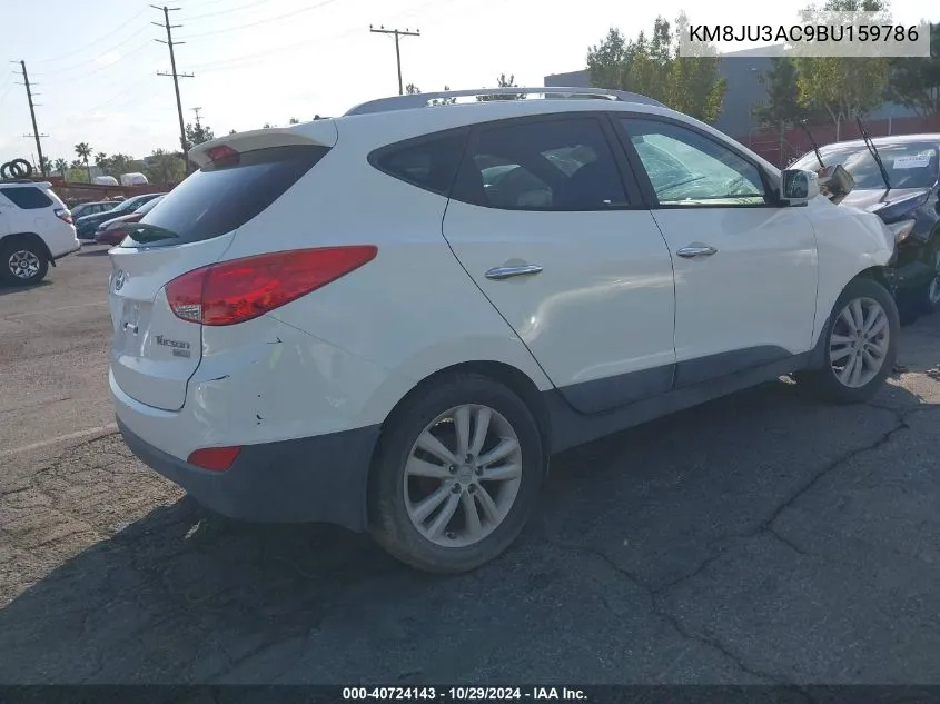 2011 Hyundai Tucson Limited VIN: KM8JU3AC9BU159786 Lot: 40724143