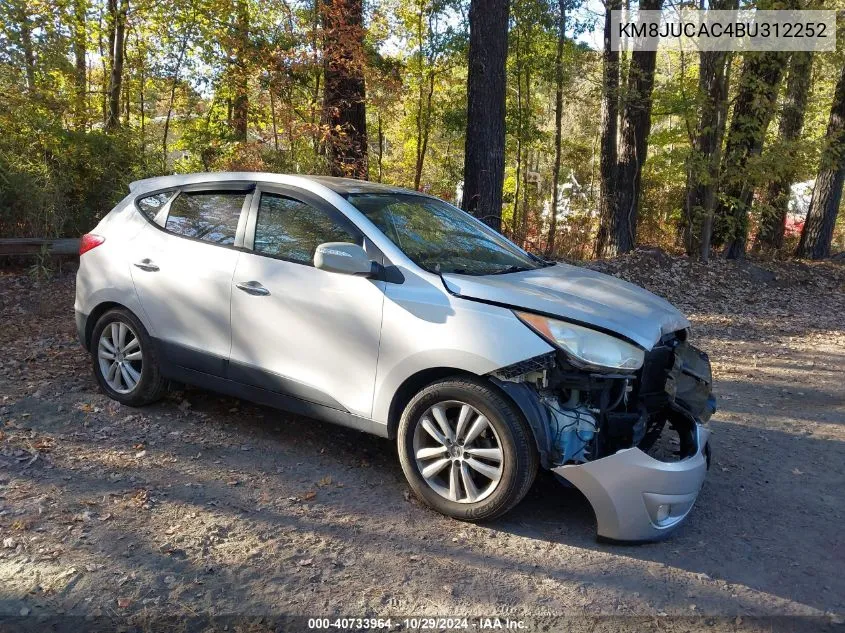 2011 Hyundai Tucson Limited VIN: KM8JUCAC4BU312252 Lot: 40733964