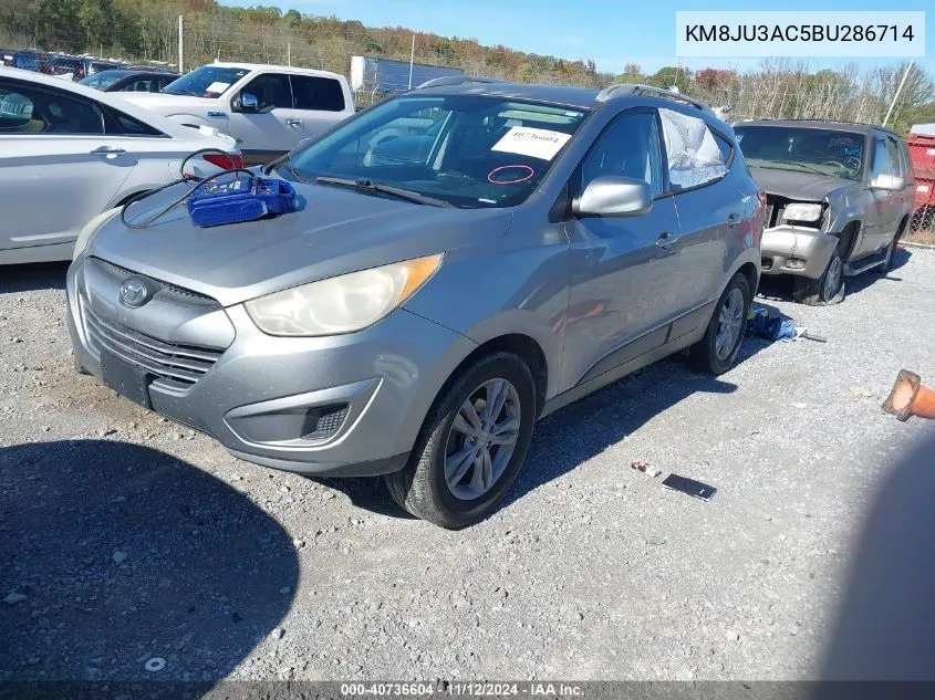 2011 Hyundai Tucson Gls VIN: KM8JU3AC5BU286714 Lot: 40736604