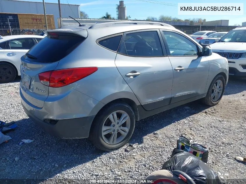 2011 Hyundai Tucson Gls VIN: KM8JU3AC5BU286714 Lot: 40736604