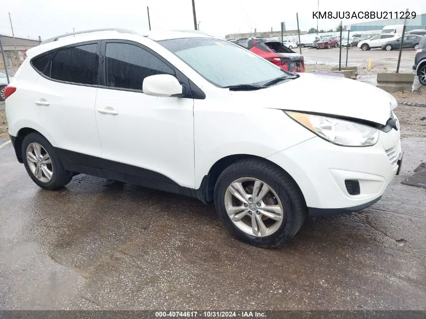 2011 Hyundai Tucson Gls VIN: KM8JU3AC8BU211229 Lot: 40744617