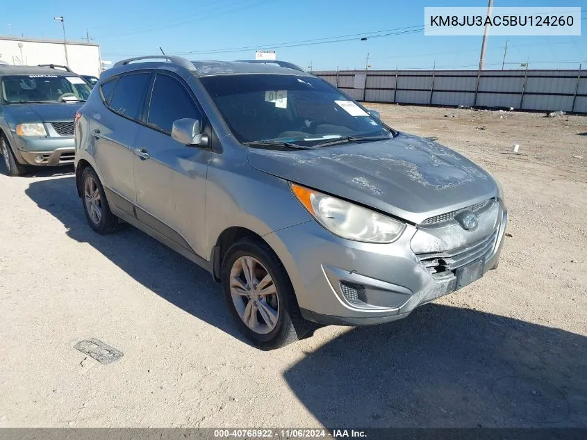 2011 Hyundai Tucson Gls VIN: KM8JU3AC5BU124260 Lot: 40768922