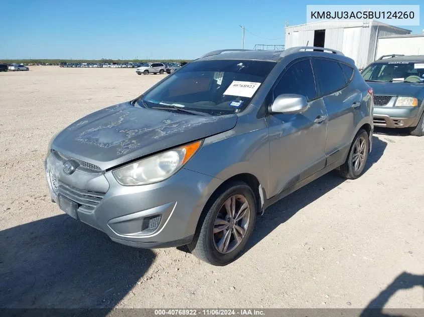 2011 Hyundai Tucson Gls VIN: KM8JU3AC5BU124260 Lot: 40768922