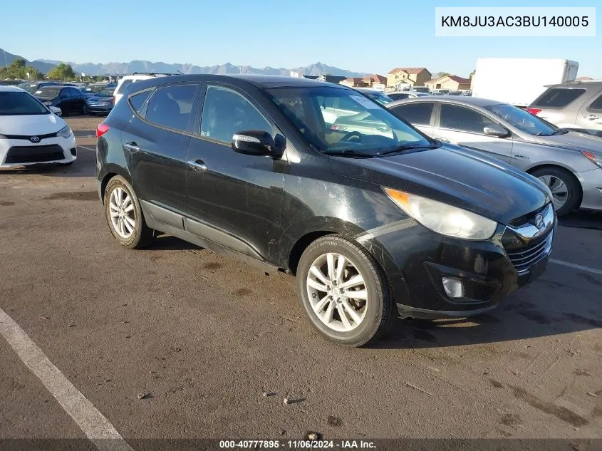 2011 Hyundai Tucson Limited VIN: KM8JU3AC3BU140005 Lot: 40777895