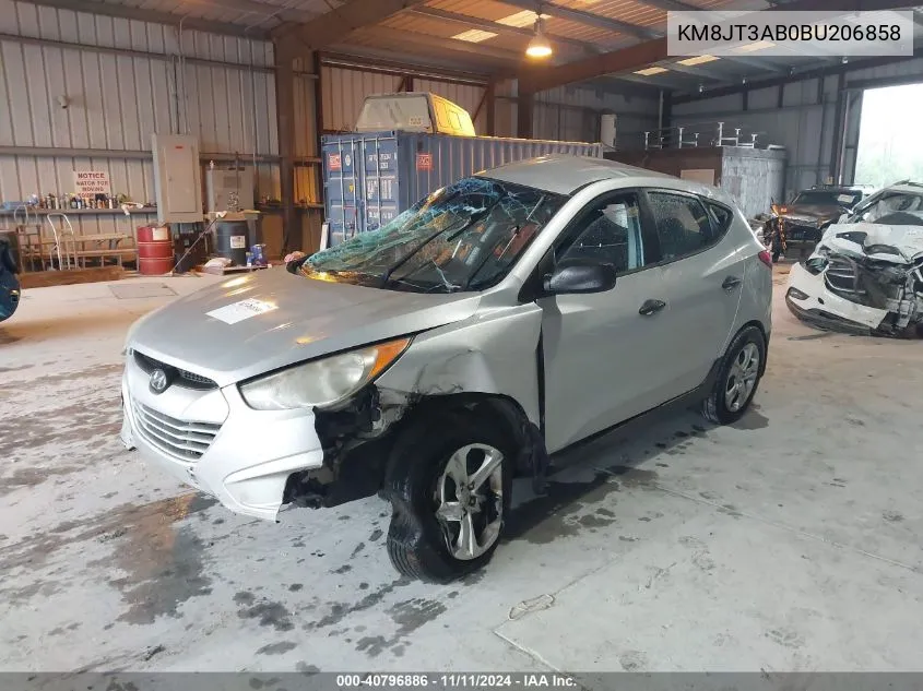 2011 Hyundai Tucson Gl VIN: KM8JT3AB0BU206858 Lot: 40796886