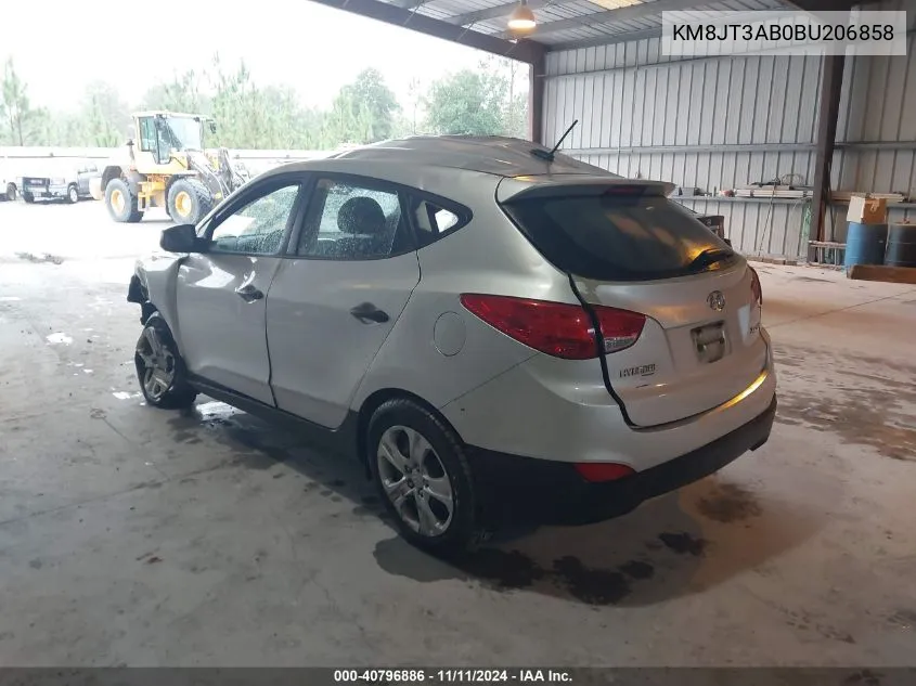 2011 Hyundai Tucson Gl VIN: KM8JT3AB0BU206858 Lot: 40796886