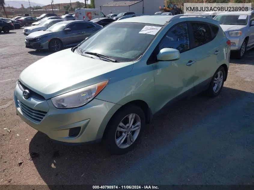 2011 Hyundai Tucson Gls VIN: KM8JU3AC9BU238908 Lot: 40798974