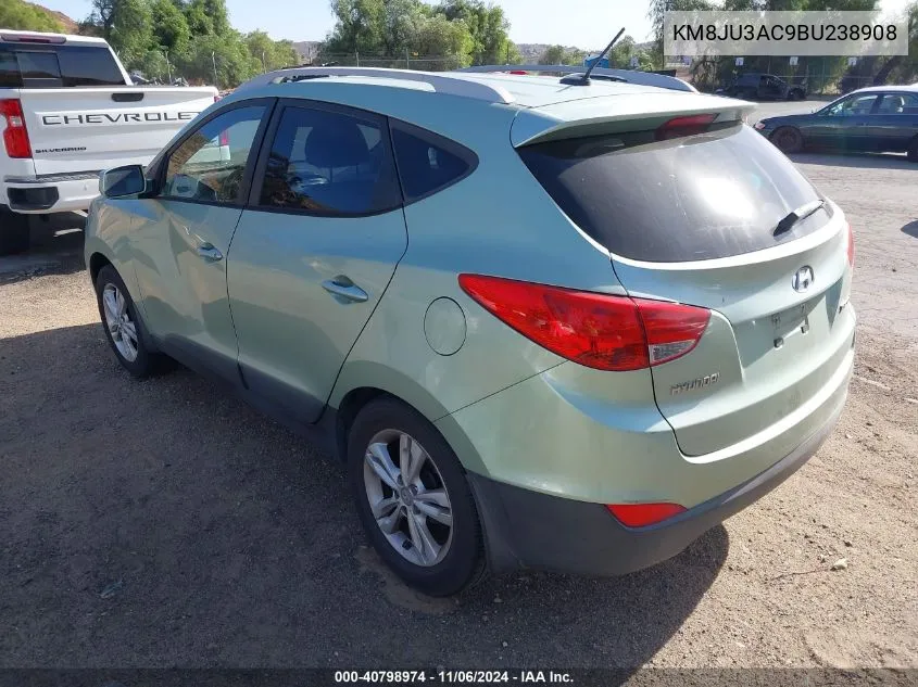 2011 Hyundai Tucson Gls VIN: KM8JU3AC9BU238908 Lot: 40798974