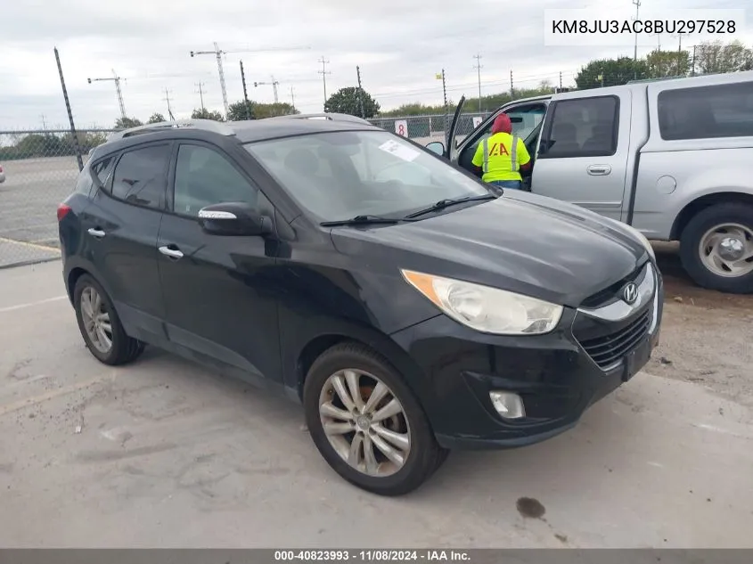 2011 Hyundai Tucson Limited VIN: KM8JU3AC8BU297528 Lot: 40823993