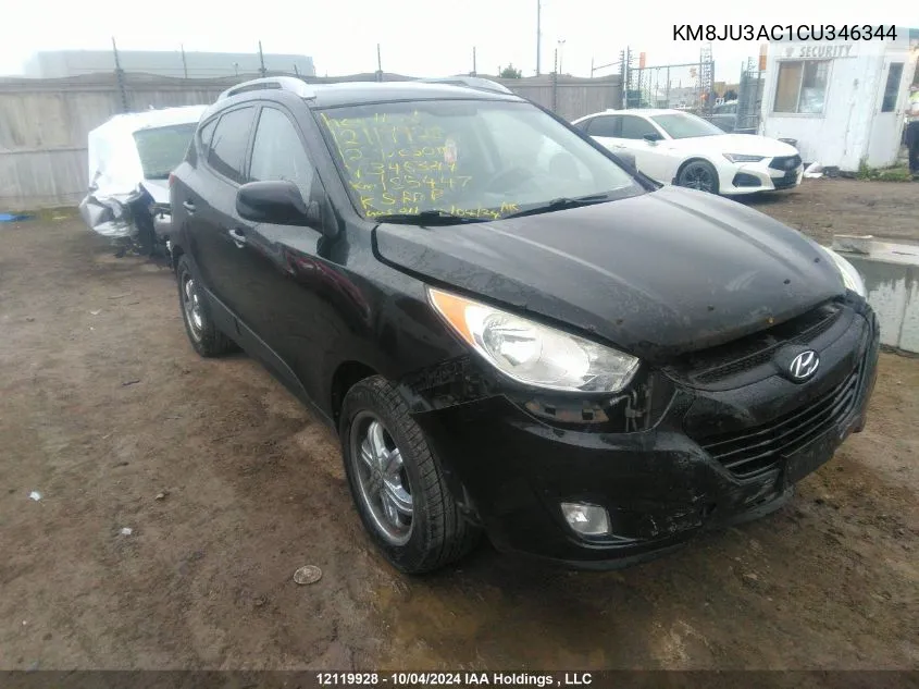 KM8JU3AC1CU346344 2012 Hyundai Tucson Gls/Limited