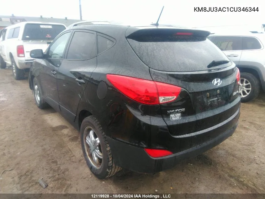 KM8JU3AC1CU346344 2012 Hyundai Tucson Gls/Limited