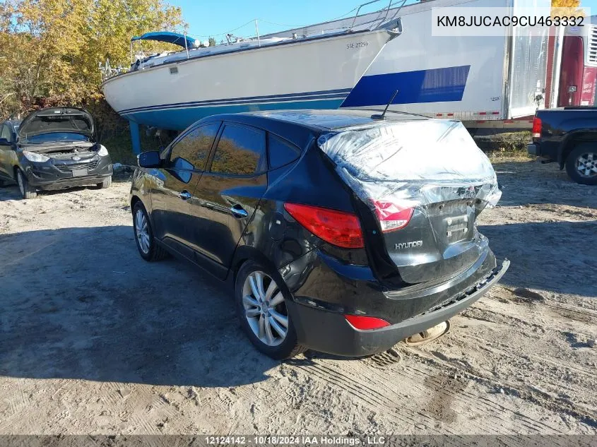 2012 Hyundai Tucson Limited VIN: KM8JUCAC9CU463332 Lot: 12124142