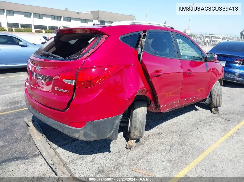 2012 Hyundai Tucson Gls VIN: KM8JU3AC3CU339413 Lot: 37745807