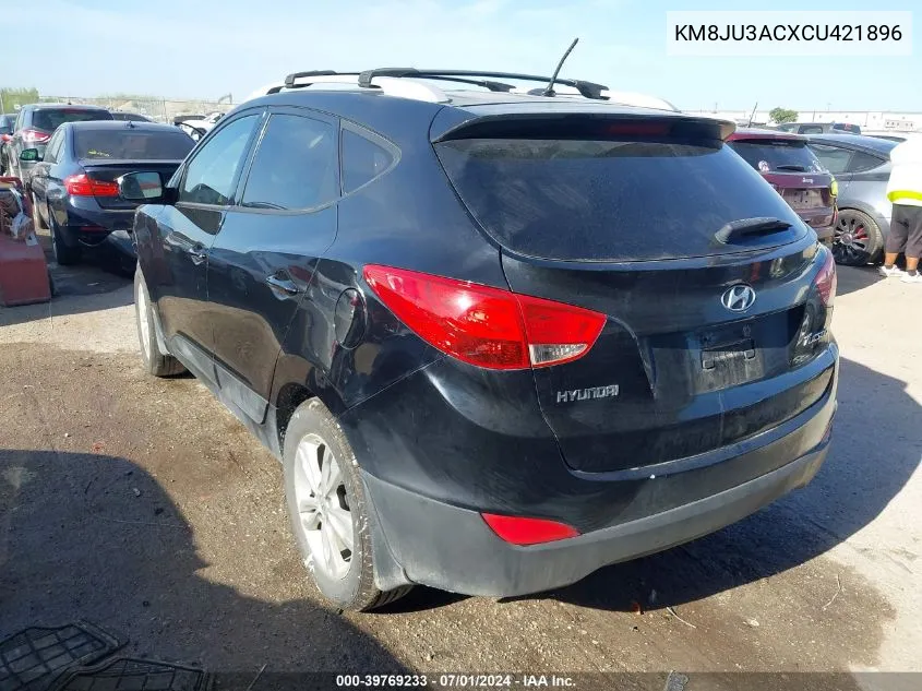 2012 Hyundai Tucson Gls VIN: KM8JU3ACXCU421896 Lot: 39769233