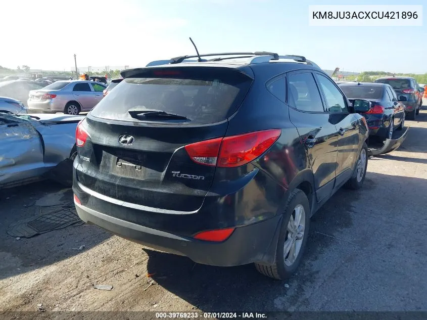 2012 Hyundai Tucson Gls VIN: KM8JU3ACXCU421896 Lot: 39769233