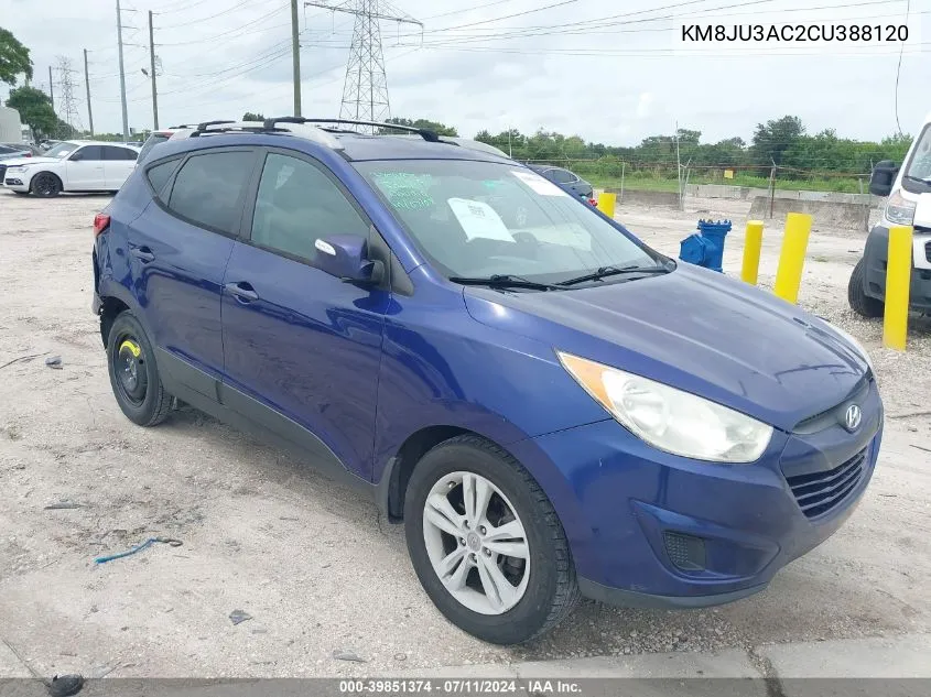 2012 Hyundai Tucson Gls VIN: KM8JU3AC2CU388120 Lot: 39851374