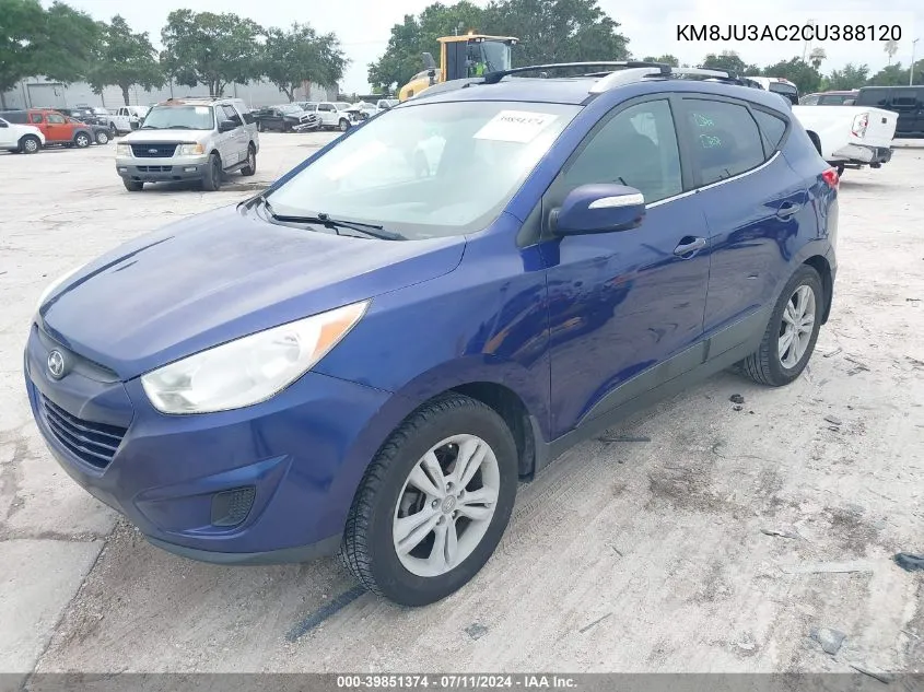 2012 Hyundai Tucson Gls VIN: KM8JU3AC2CU388120 Lot: 39851374