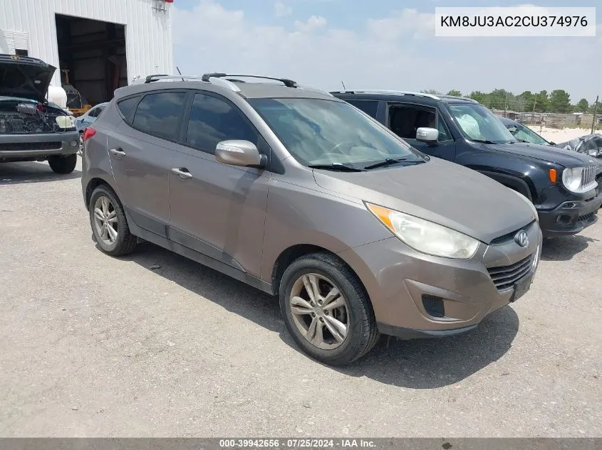 2012 Hyundai Tucson Gls VIN: KM8JU3AC2CU374976 Lot: 39942656