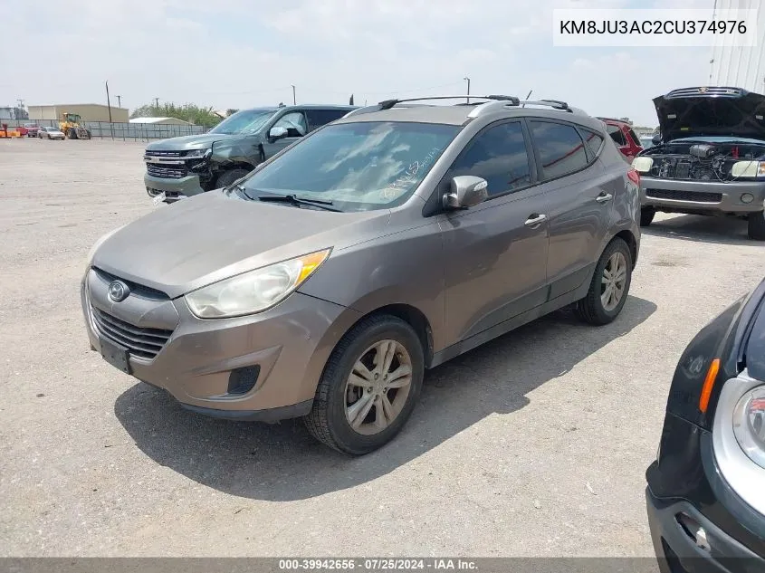 2012 Hyundai Tucson Gls VIN: KM8JU3AC2CU374976 Lot: 39942656