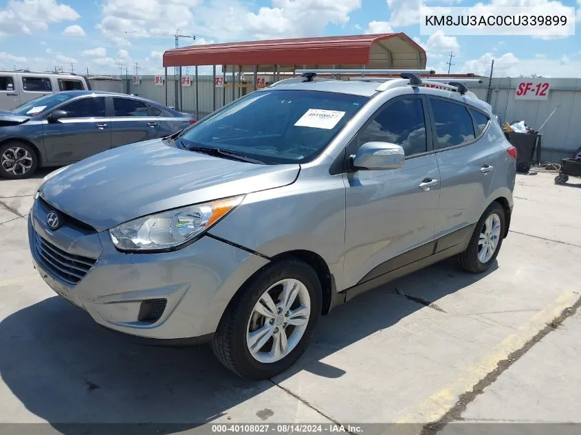 2012 Hyundai Tucson Gls VIN: KM8JU3AC0CU339899 Lot: 40108027