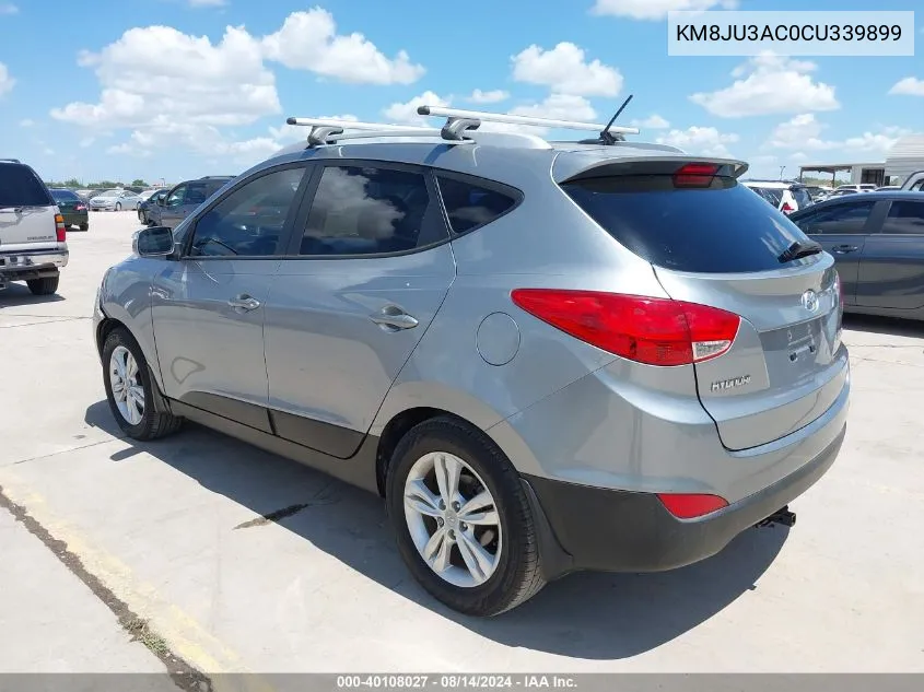 2012 Hyundai Tucson Gls VIN: KM8JU3AC0CU339899 Lot: 40108027