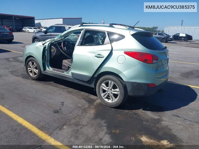 2012 Hyundai Tucson Gls VIN: KM8JUCAC9CU385375 Lot: 40132363