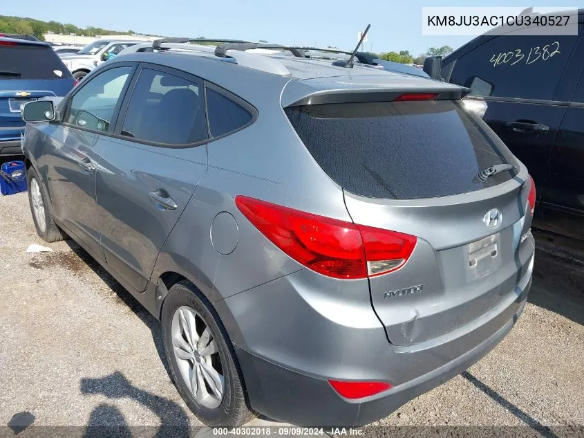 2012 Hyundai Tucson Gls VIN: KM8JU3AC1CU340527 Lot: 40302018