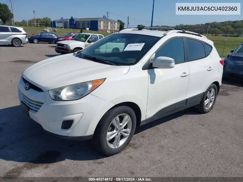 KM8JU3AC6CU402360 2012 Hyundai Tucson Gls