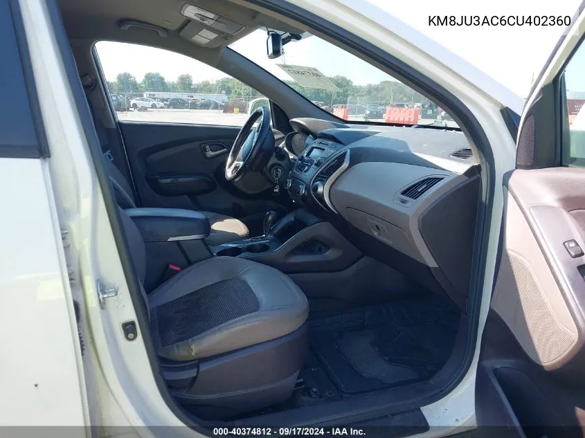 KM8JU3AC6CU402360 2012 Hyundai Tucson Gls