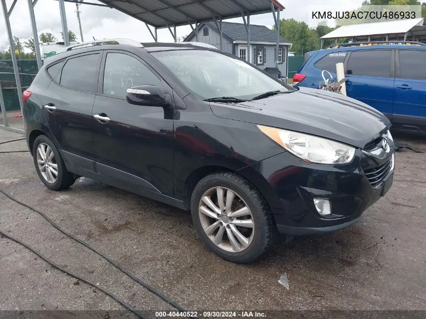 2012 Hyundai Tucson Limited VIN: KM8JU3AC7CU486933 Lot: 40440522