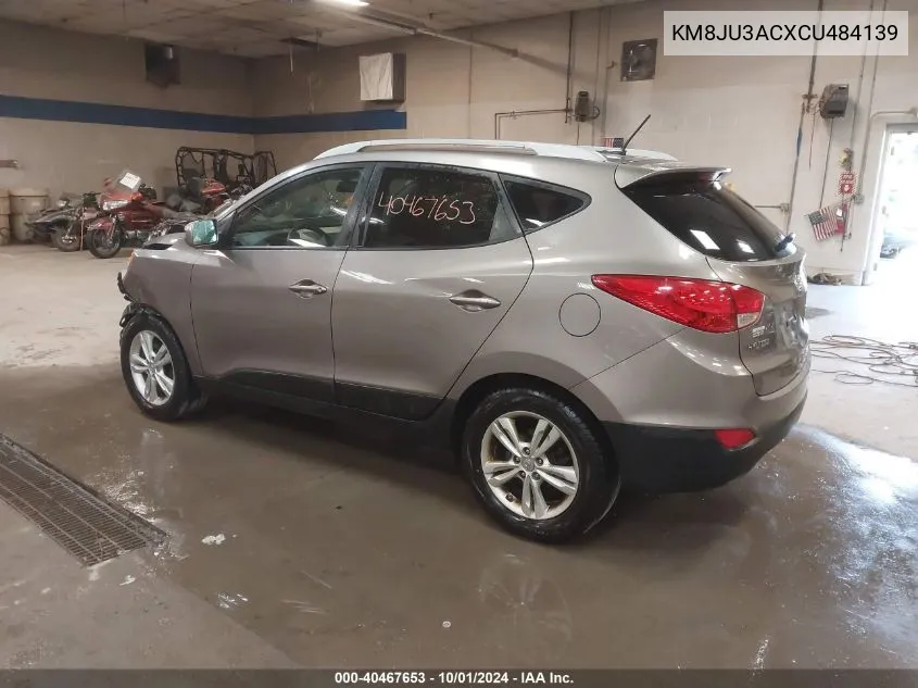 2012 Hyundai Tucson Gls VIN: KM8JU3ACXCU484139 Lot: 40467653