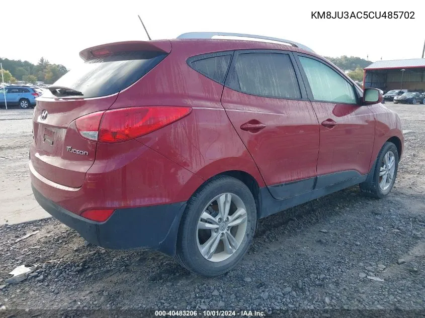 2012 Hyundai Tucson Gls VIN: KM8JU3AC5CU485702 Lot: 40483206