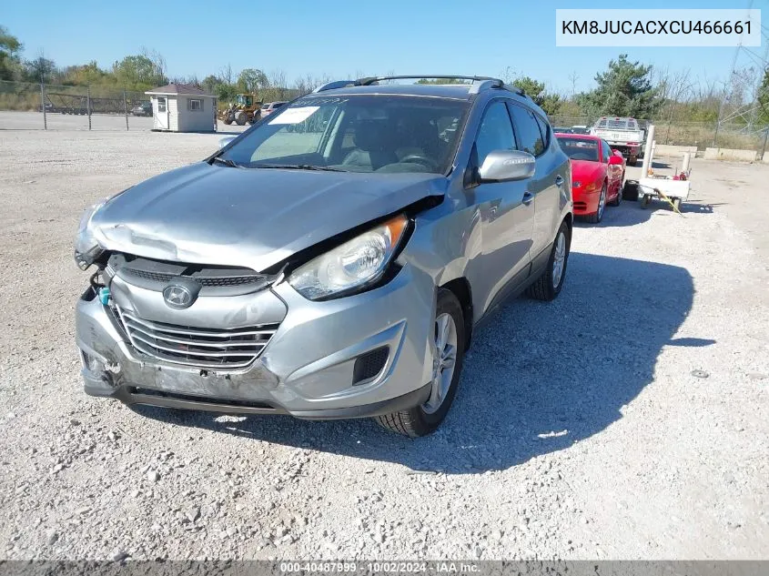 2012 Hyundai Tucson Gls VIN: KM8JUCACXCU466661 Lot: 40487999