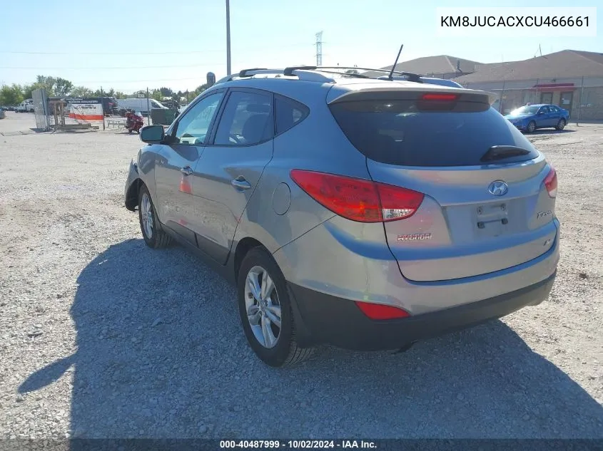 2012 Hyundai Tucson Gls VIN: KM8JUCACXCU466661 Lot: 40487999