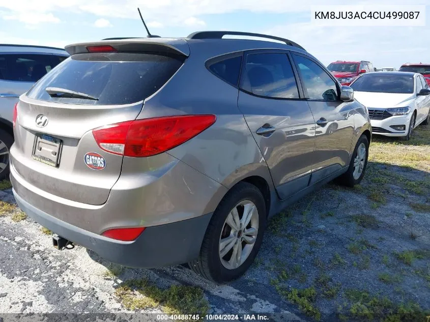 2012 Hyundai Tucson Gls VIN: KM8JU3AC4CU499087 Lot: 40488745