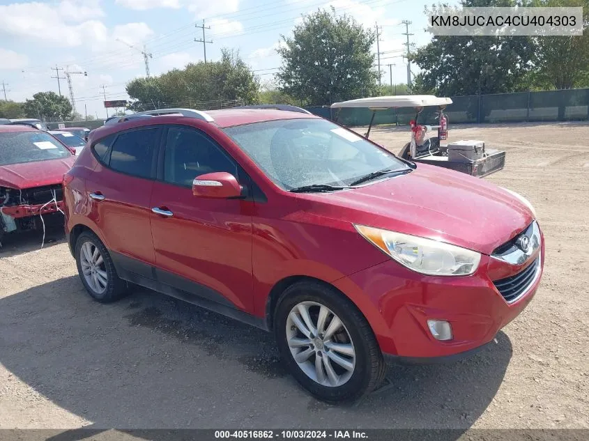 2012 Hyundai Tucson Limited VIN: KM8JUCAC4CU404303 Lot: 40516862