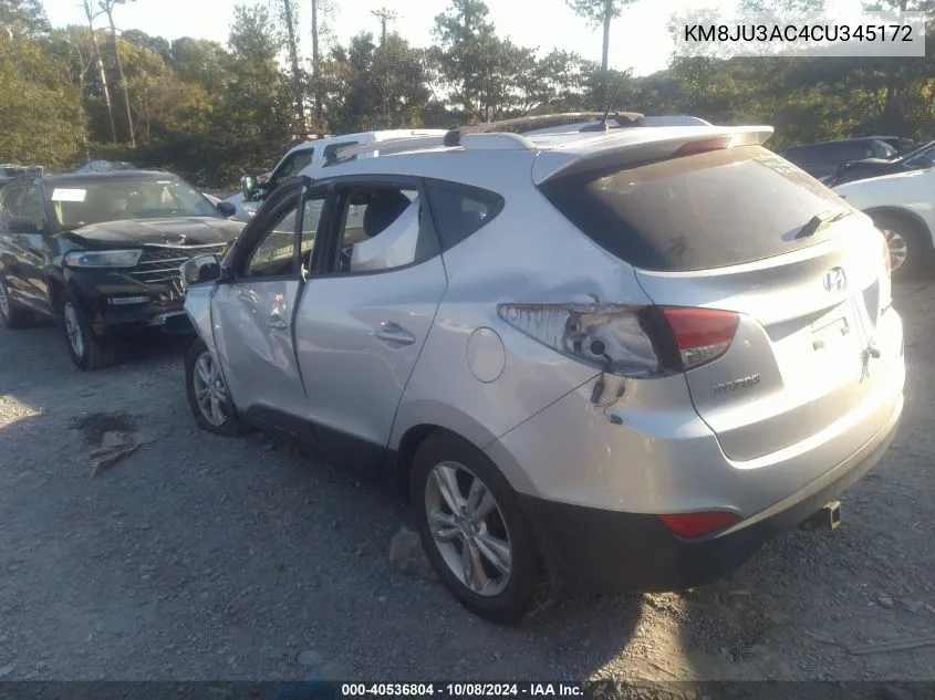 KM8JU3AC4CU345172 2012 Hyundai Tucson Gls