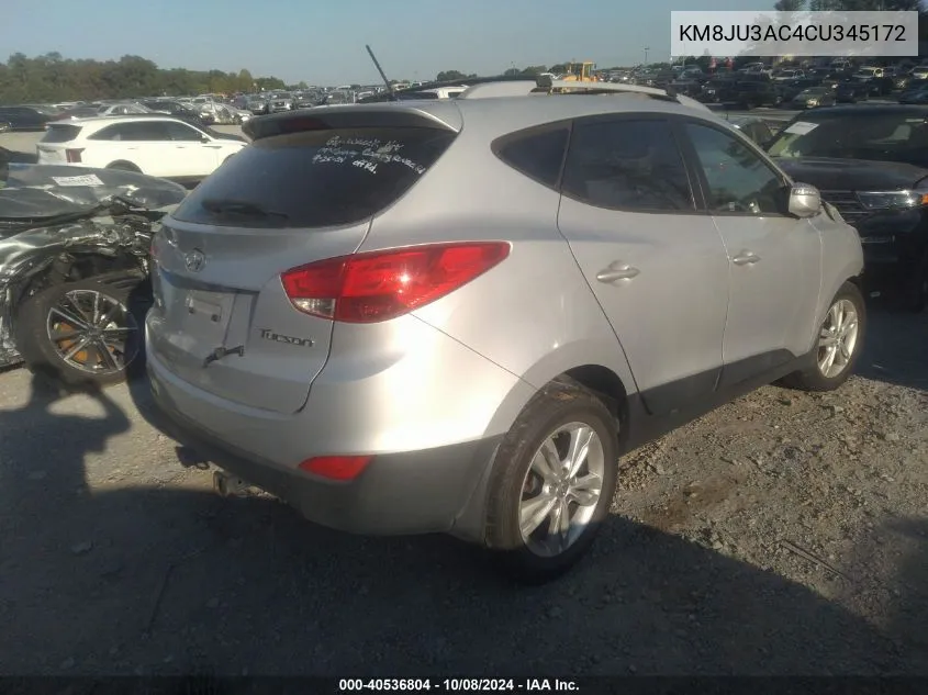 KM8JU3AC4CU345172 2012 Hyundai Tucson Gls