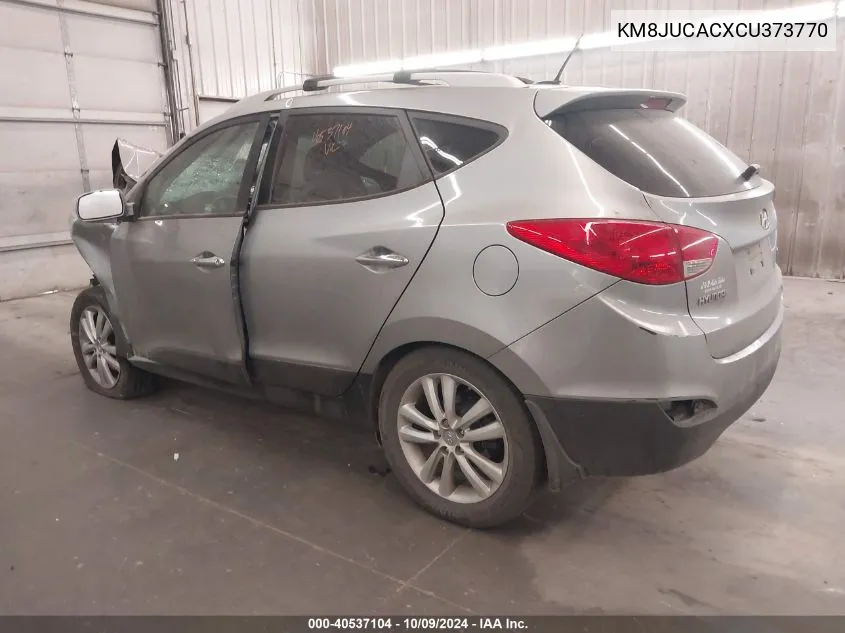 2012 Hyundai Tucson Limited VIN: KM8JUCACXCU373770 Lot: 40537104