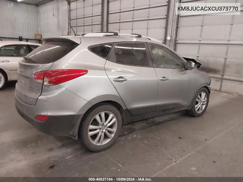 2012 Hyundai Tucson Limited VIN: KM8JUCACXCU373770 Lot: 40537104