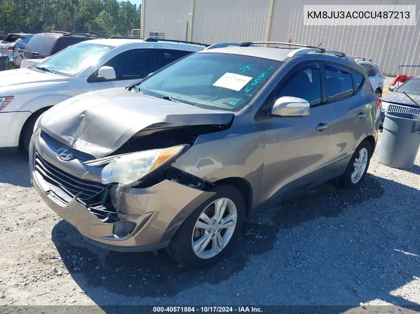 2012 Hyundai Tucson Gls VIN: KM8JU3AC0CU487213 Lot: 40571884