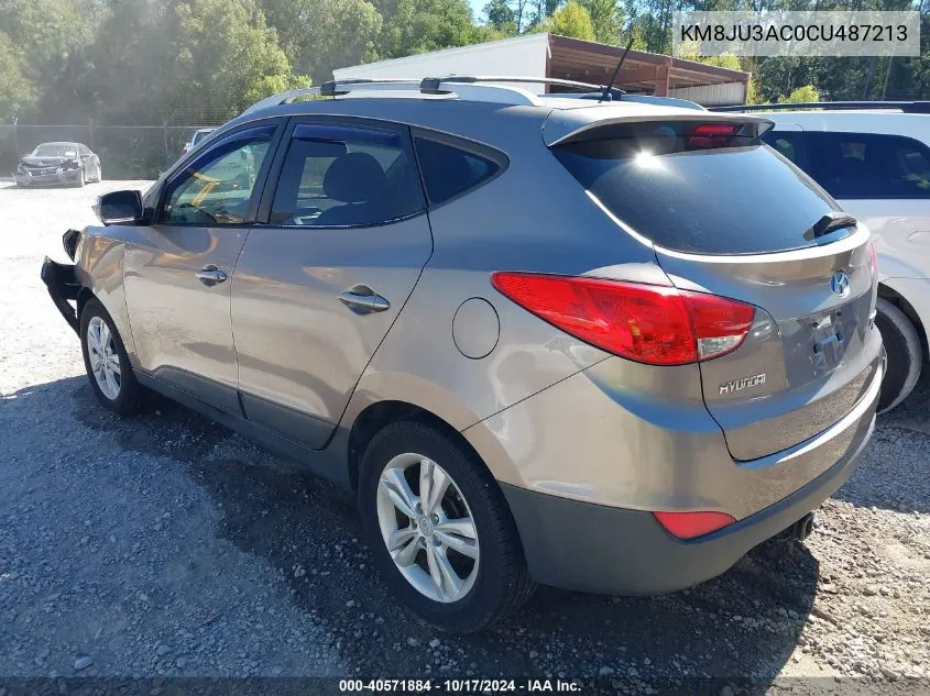 2012 Hyundai Tucson Gls VIN: KM8JU3AC0CU487213 Lot: 40571884